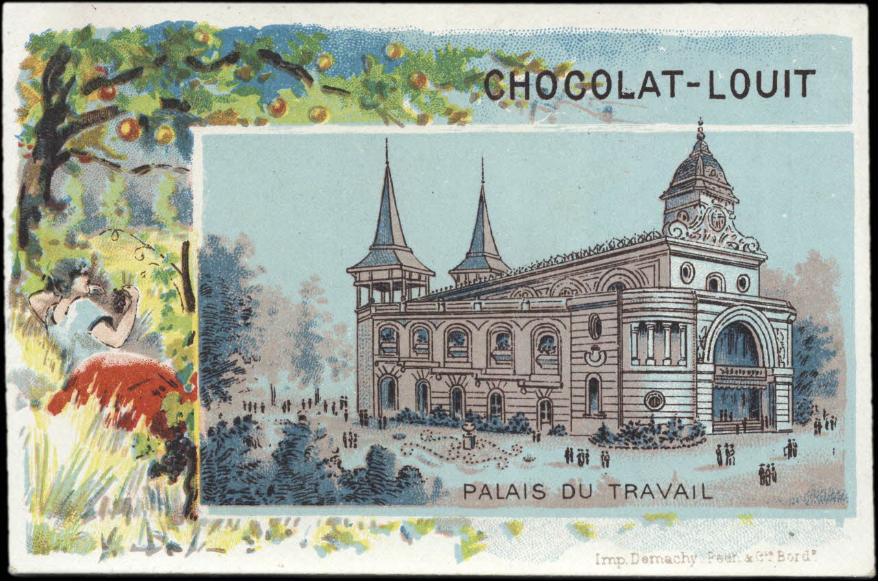 Demachy, Pech et Compagnie carte réclame chromo Paris 1870 1996.40.752.8 Photo