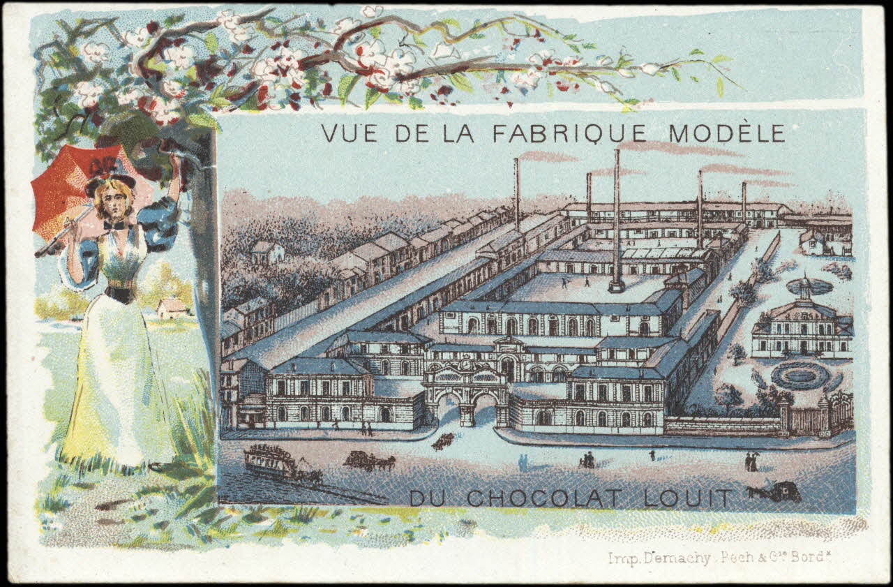 Demachy, Pech et Compagnie carte réclame chromo Paris 1870 1996.40.752.5 Photo