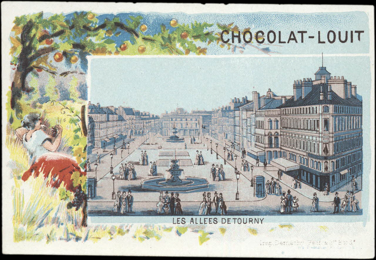 Demachy, Pech et Compagnie carte réclame chromo Paris 1870 1996.40.752.3 Photo