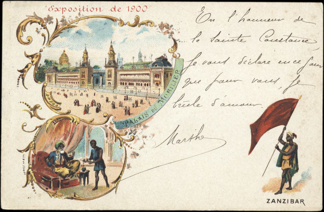 Imprimerie H. Laas carte réclame chromo Paris 1900-1905 1995.1.1052.14 Photo