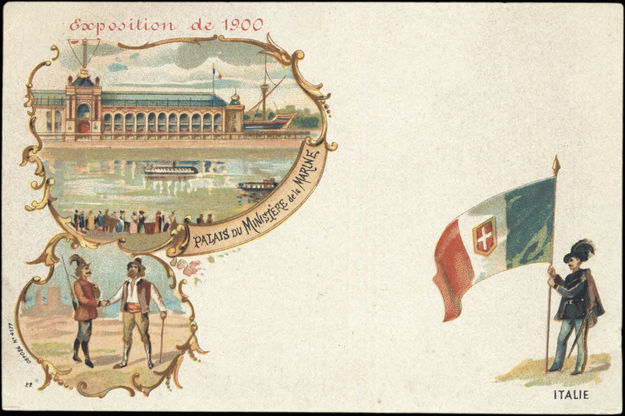 Imprimerie H. Laas carte réclame chromo Paris 1900-1905 1995.1.1052.13 Photo