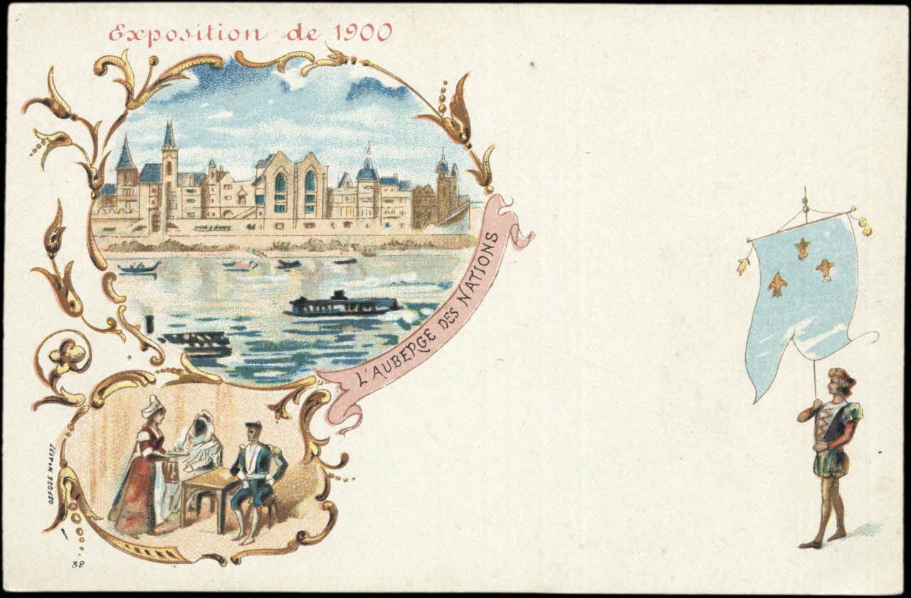 Imprimerie H. Laas carte réclame chromo Paris 1900-1905 1995.1.1052.1 Photo