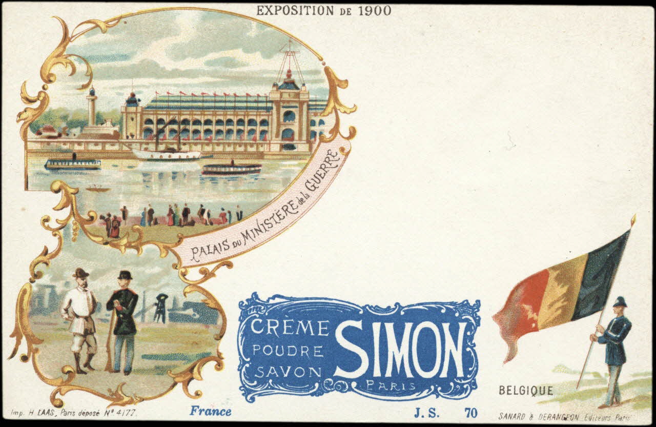 Imprimerie H. Laas ; Sanard et Derangeon carte réclame chromo Paris 1878-1905 1996.40.994.7 Photo