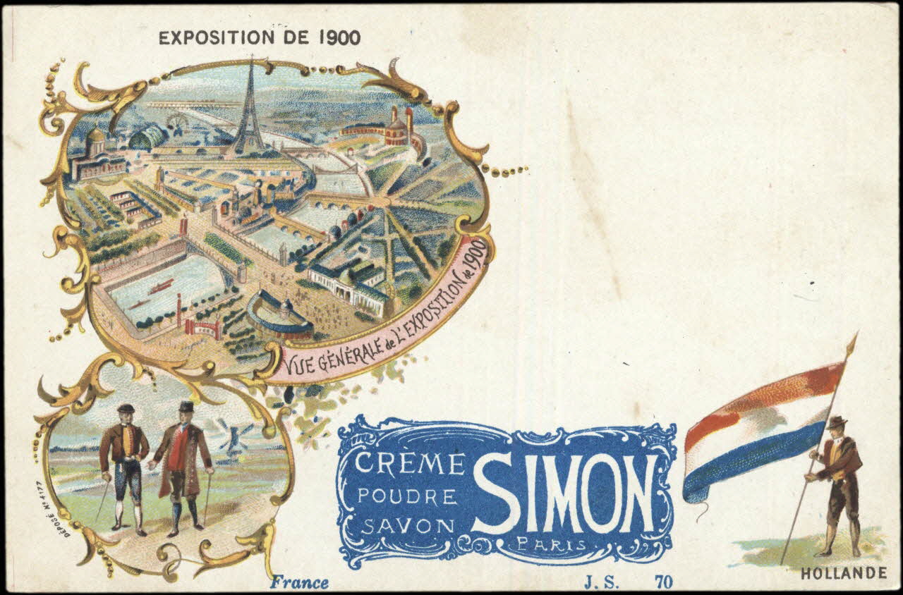 Imprimerie H. Laas carte réclame chromo Paris 1878-1905 1996.40.994.15 Photo