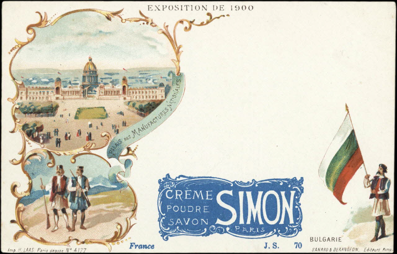 Imprimerie H. Laas ; Sanard et Derangeon carte réclame chromo Paris 1878-1905 1996.40.994.6 Photo