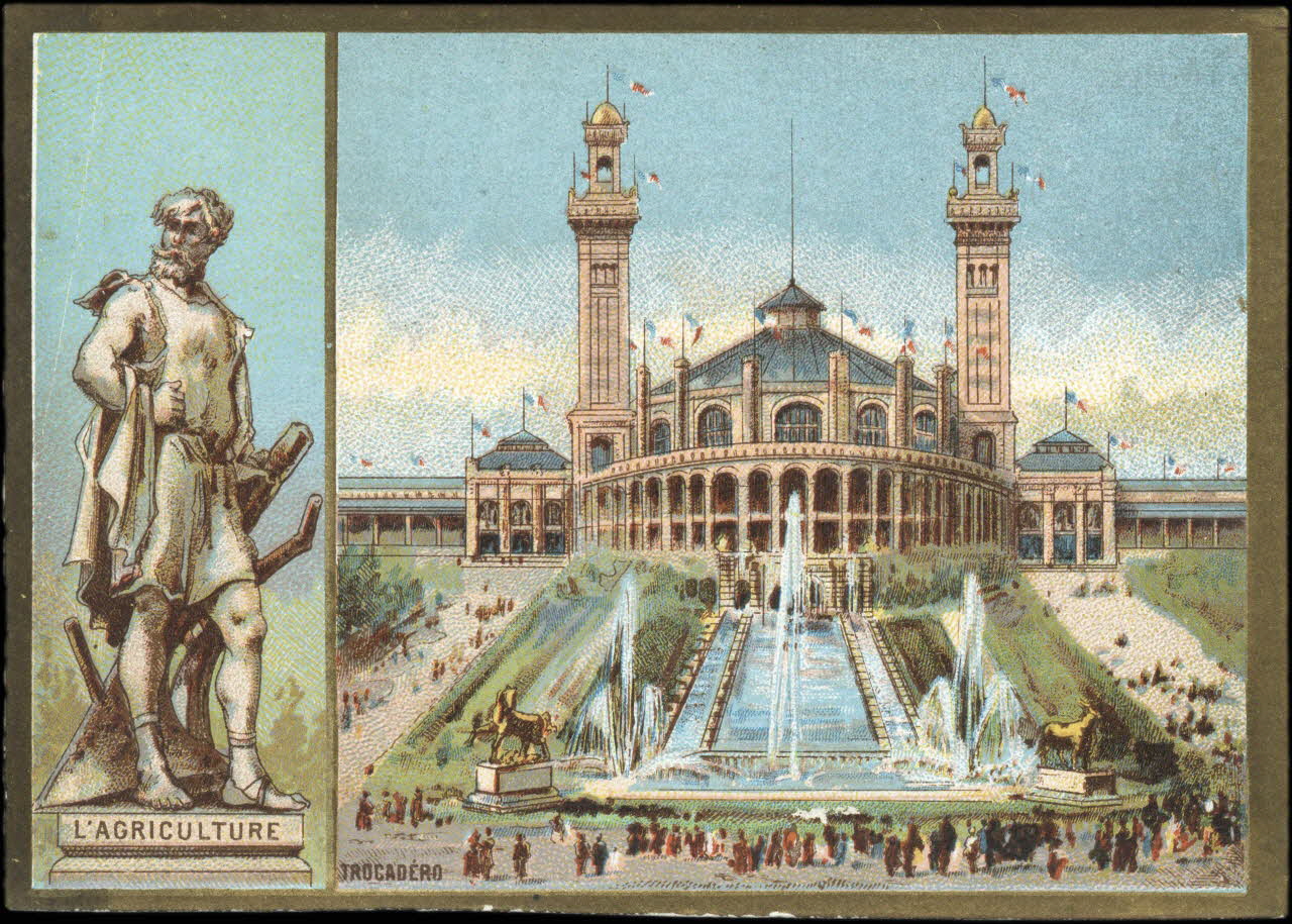 carte réclame chromo Paris 1890 1995.1.1518.7 Photo