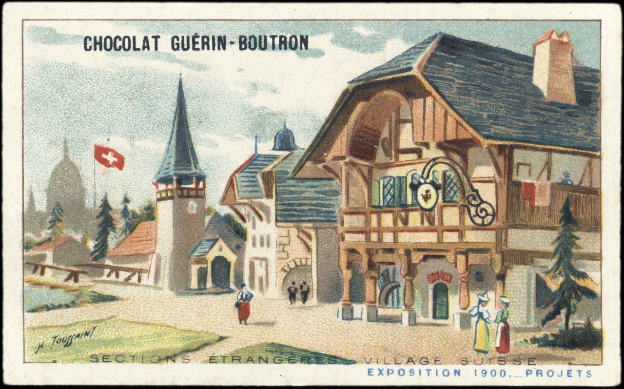 Toussaint H. ; Baster & Vieillemard carte réclame chromo Paris 1900 1995.1.263.72 Photo