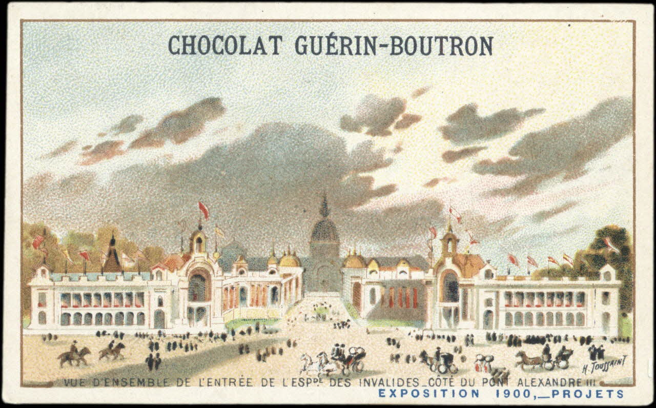 Toussaint H. ; Baster & Vieillemard carte réclame chromo Paris 1900 1995.1.263.78 Photo