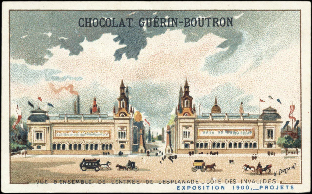 Toussaint H. ; Baster & Vieillemard carte réclame chromo Paris 1900 1995.1.263.77 Photo