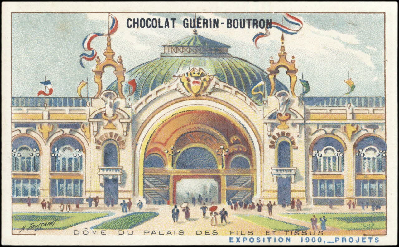 Toussaint H. ; Baster & Vieillemard carte réclame chromo Paris 1900 1995.1.263.36 Photo