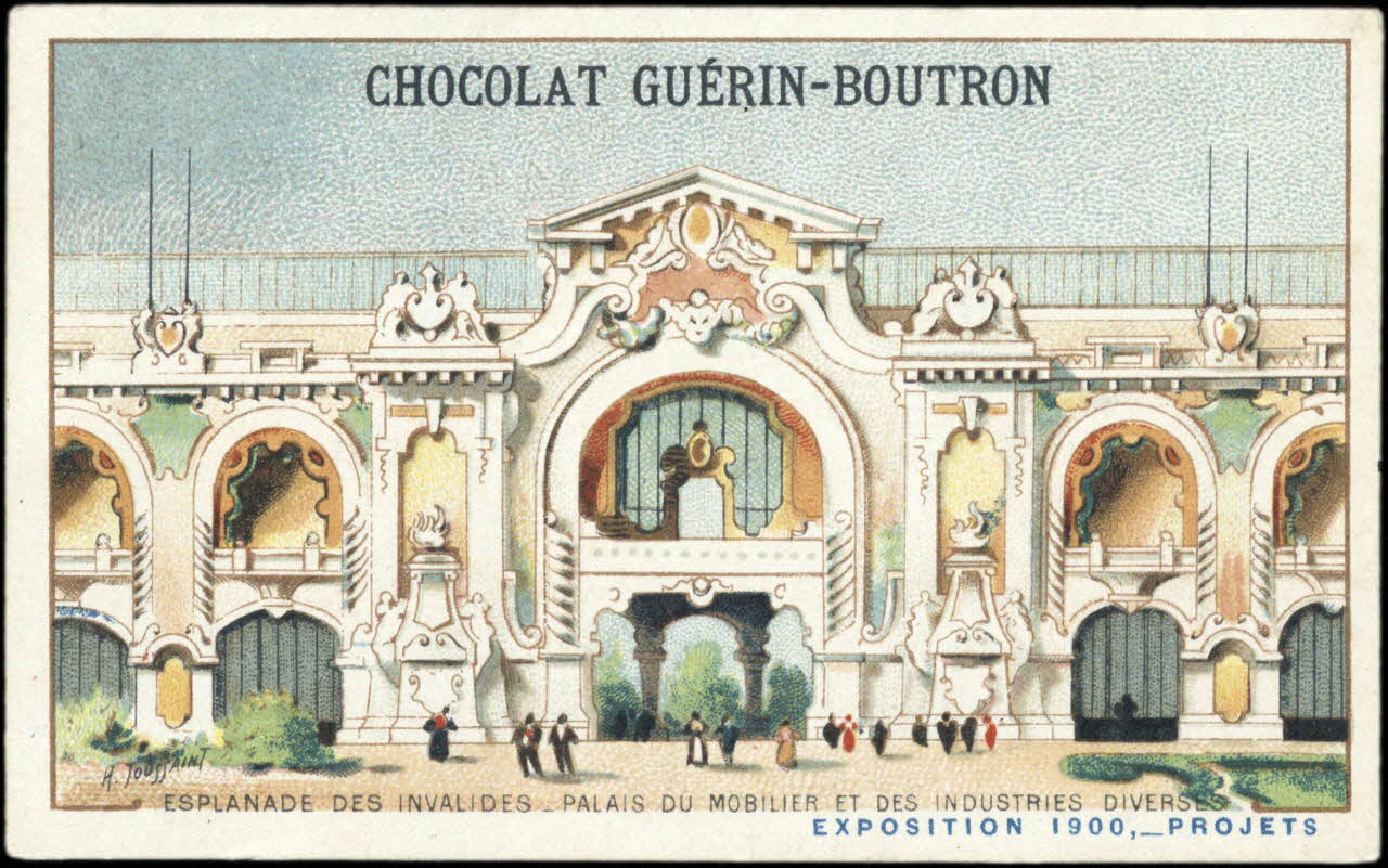 Toussaint H. ; Baster & Vieillemard carte réclame chromo Paris 1900 1995.1.263.41 Photo