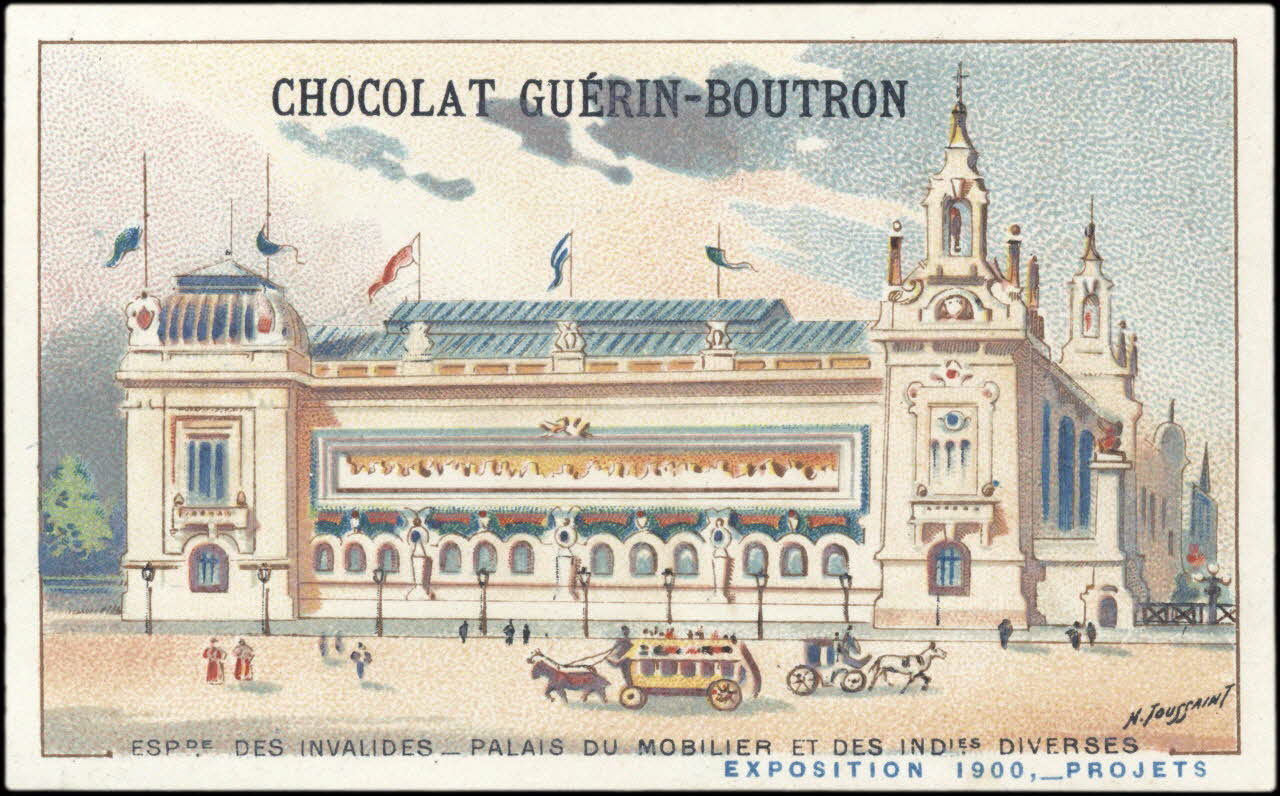 Toussaint H. ; Baster & Vieillemard carte réclame chromo France 1900 1995.1.263.44 Photo