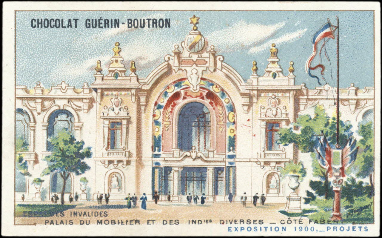Toussaint H. ; Baster & Vieillemard carte réclame chromo Paris 1900 1995.1.263.45 Photo