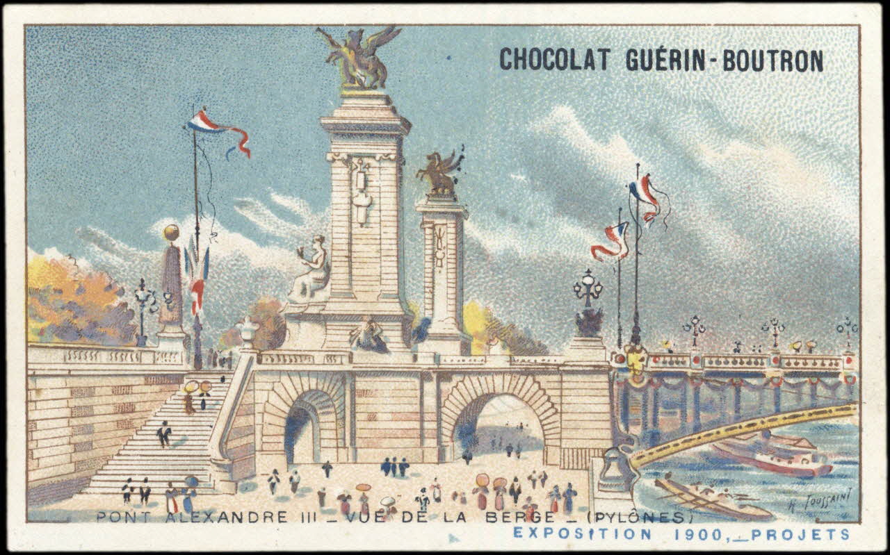 Toussaint H. ; Baster & Vieillemard carte réclame chromo Paris 1900 1995.1.263.67 Photo