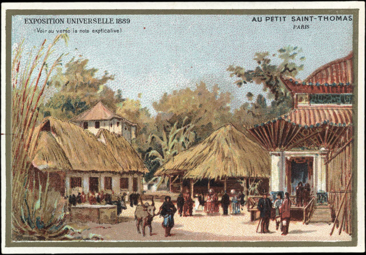 Bourgerie carte réclame chromo Paris 1880-1910 1995.1.1001.21 Photo
