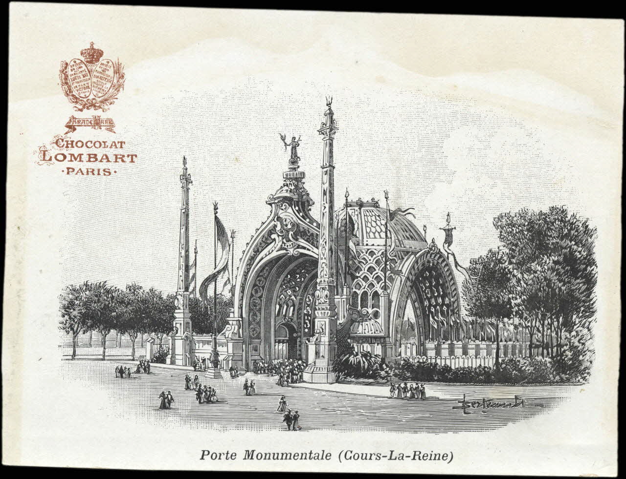 Bertault Lucien carte réclame chromo Paris 1900 1996.40.951.7 Photo