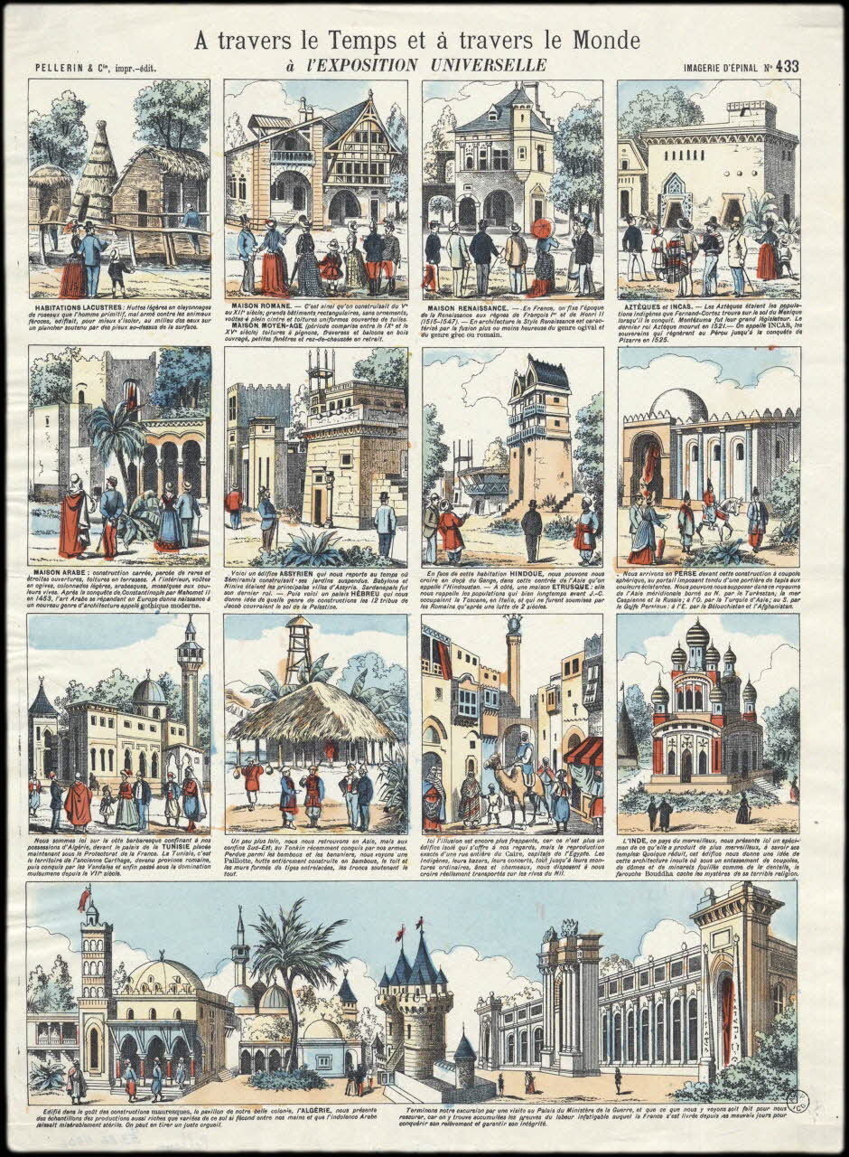 Pellerin estampe A travers le Temps et à travers le Monde  à l'EXPOSITION UNIVERSELLE Lorraine, France 1889 1953.86.4806 Photo