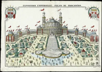Paulin Didion estampe EXPOSITION UNIVERSELLE. PALAIS DU TROCADERO. Metz 1878 1953.86.4785 Photo