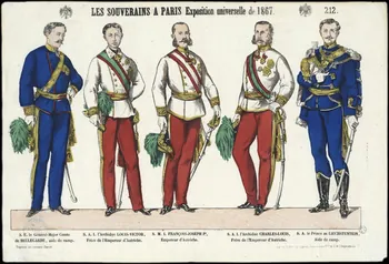Pellerin estampe LES SOUVERAINS A PARIS Exposition universelle de 1867. Lorraine, France 1866 1953.86.812 Photo