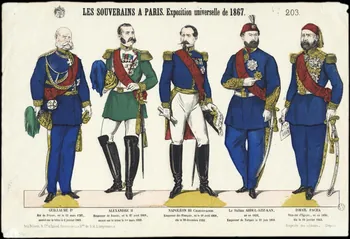 Pellerin estampe LES SOUVERAINS A PARIS. Exposition universelle de 1867. Lorraine, France 1866 1953.86.814  Photo