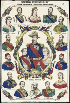 Gangel et Didion estampe EXPOSITION UNIVERSELLE - 1867.  Hôtes illustres de l'Empereur Napoléon III. Lorraine, France 1867 1953.86.811 Photo