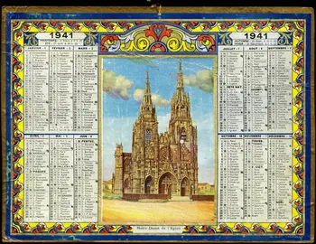 Calendriers Oller calendrier Calendrier de l'année 1941 Paris 1940 1979.2.65 Photo