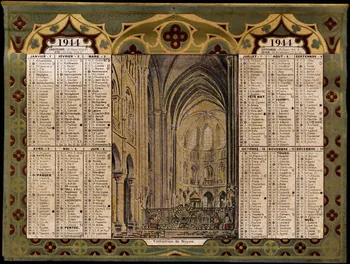 Calendriers Oller calendrier Calendrier de l'année 1944 Puteaux 1943 1979.2.69  Photo