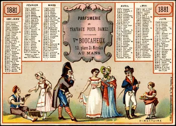 Abadie carte réclame chromo Paris 1881 1993.2.555 Photo