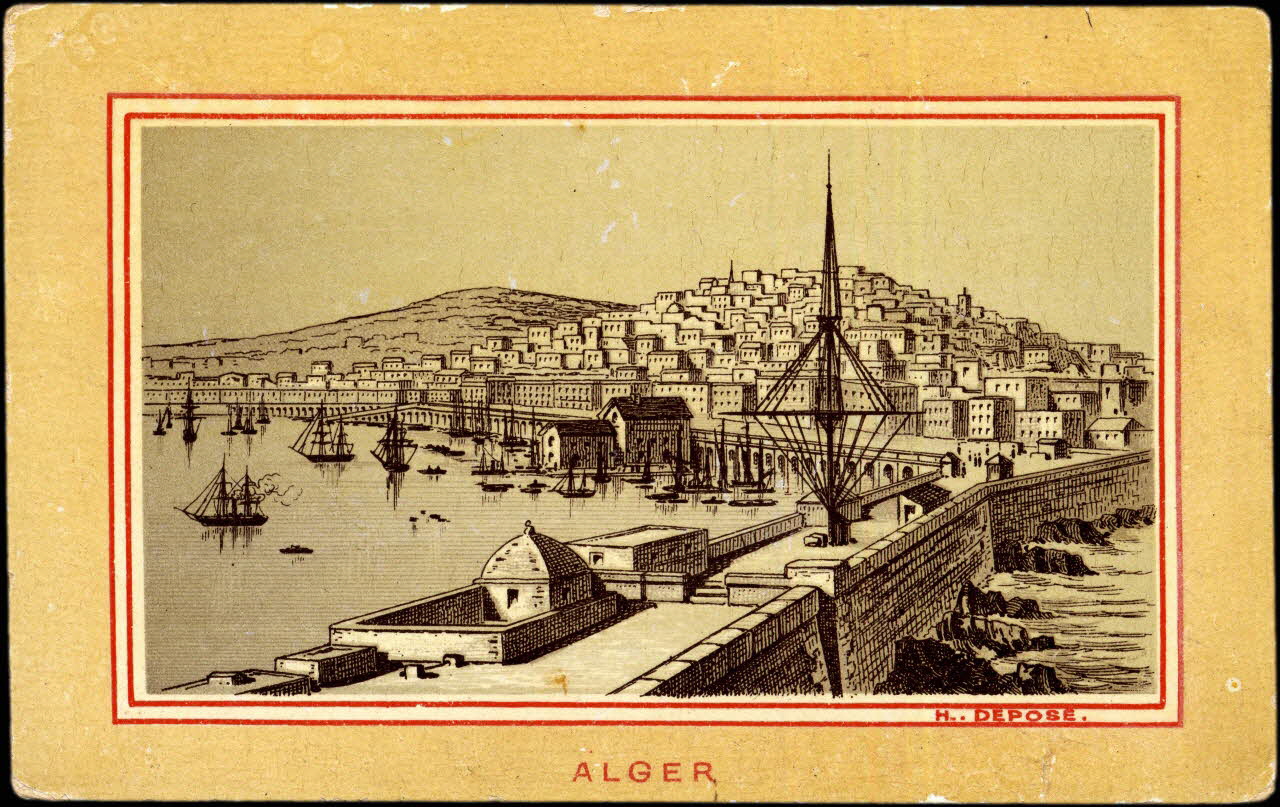 Imprimerie H. Laas carte réclame chromo Paris 1878-1905 1995.1.996.1 Photo