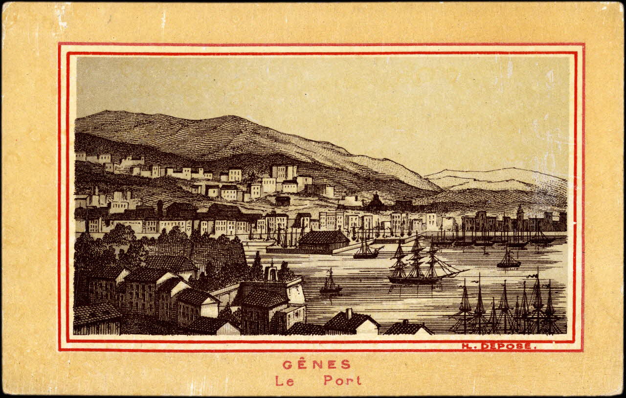 Imprimerie H. Laas carte réclame chromo Paris 1878-1905 1995.1.996.13  Photo