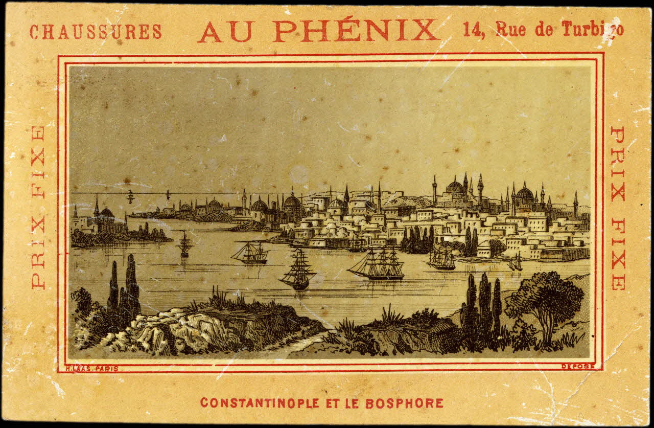 Imprimerie H. Laas carte réclame chromo Paris 1878-1905 1995.1.996.11 Photo