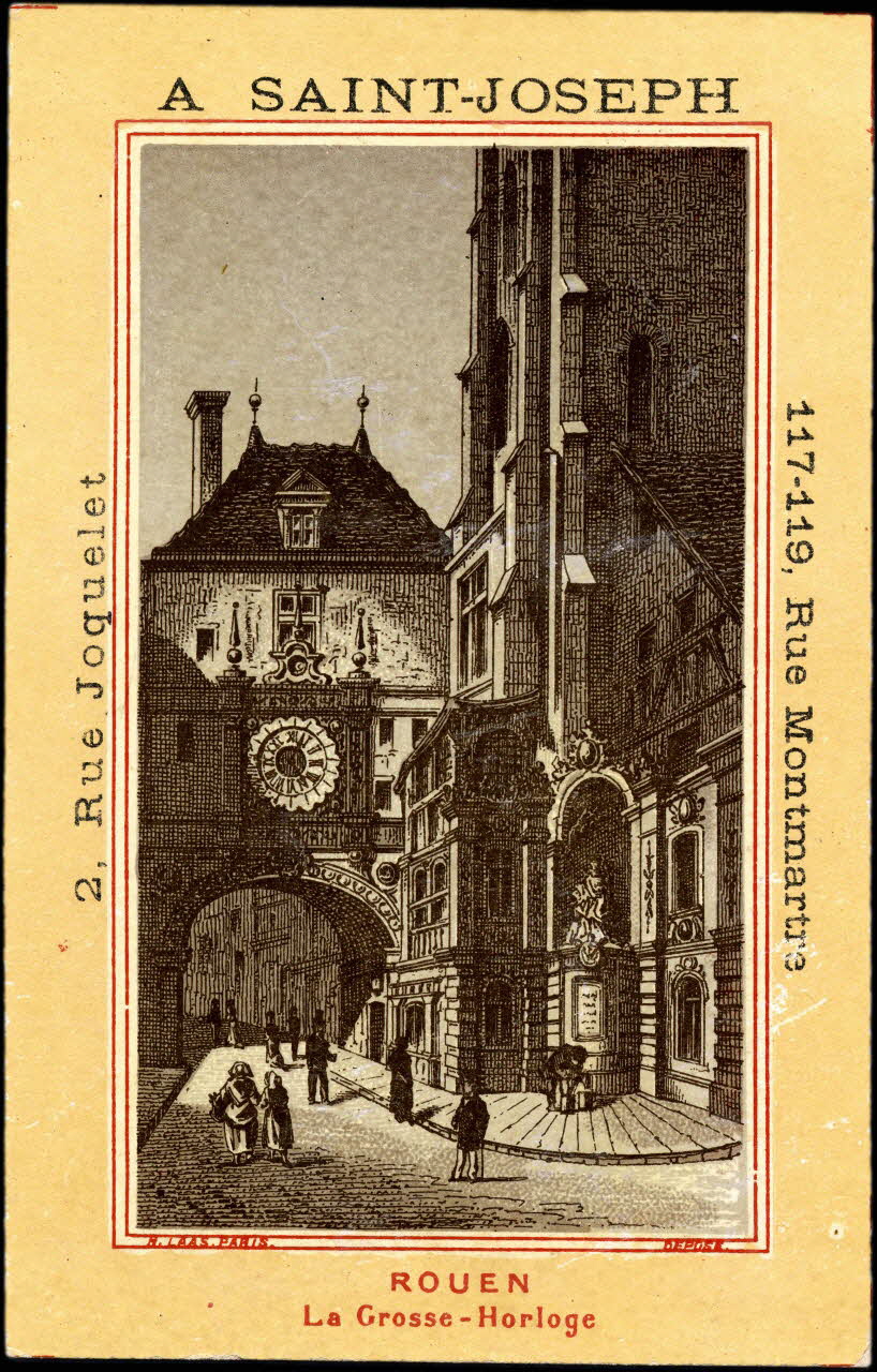 Imprimerie H. Laas carte réclame chromo Paris 1878-1905 1995.1.996.39 Photo