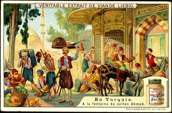 Liebig carte réclame chromo Anvers 1910 1995.1.2677.2 Photo