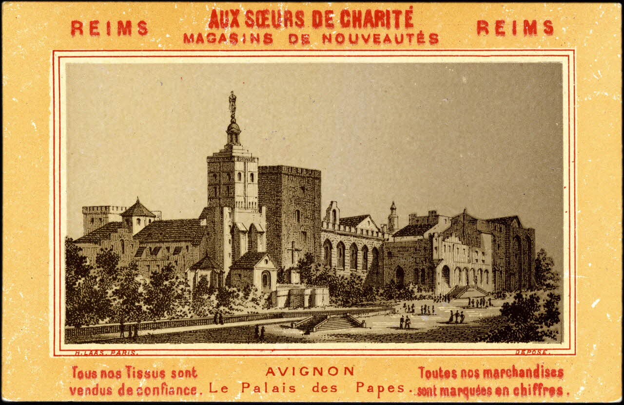 Imprimerie H. Laas carte réclame chromo Paris 1878-1905 1995.1.996.6 Photo