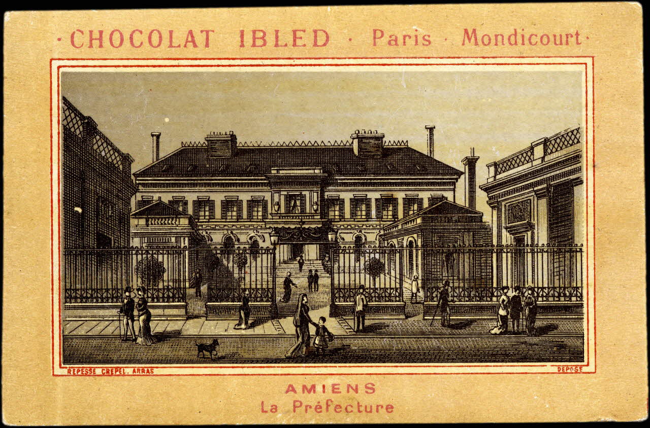 Répessé-Crépel et Cie carte réclame chromo Arras 1878-1905 1995.1.996.3 Photo