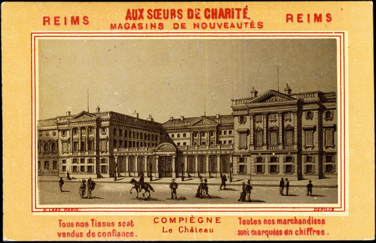 Imprimerie H. Laas carte réclame chromo Paris 1878-1905 1995.1.996.10 Photo