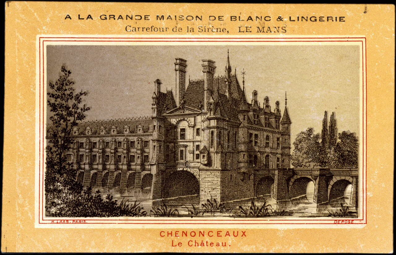 Imprimerie H. Laas carte réclame chromo Paris 1878-1905 1996.40.1005.3 Photo