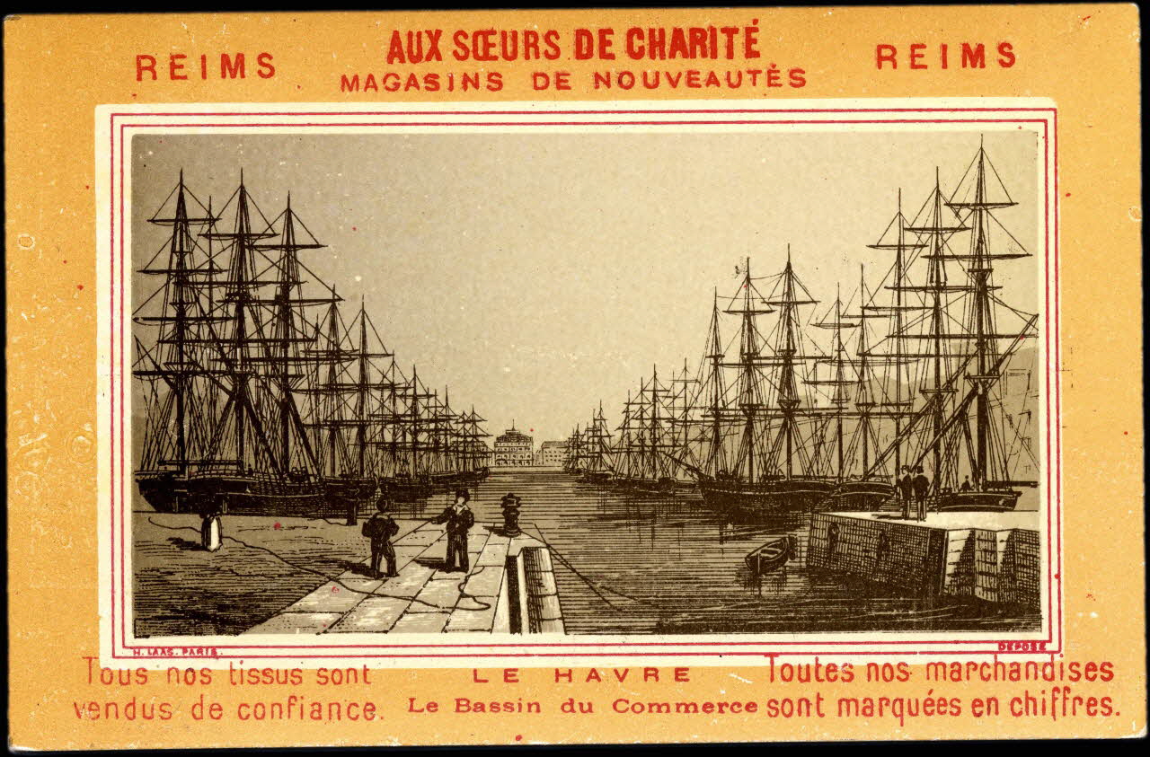 Imprimerie H. Laas carte réclame chromo Paris 1878-1905 1995.1.996.16 Photo