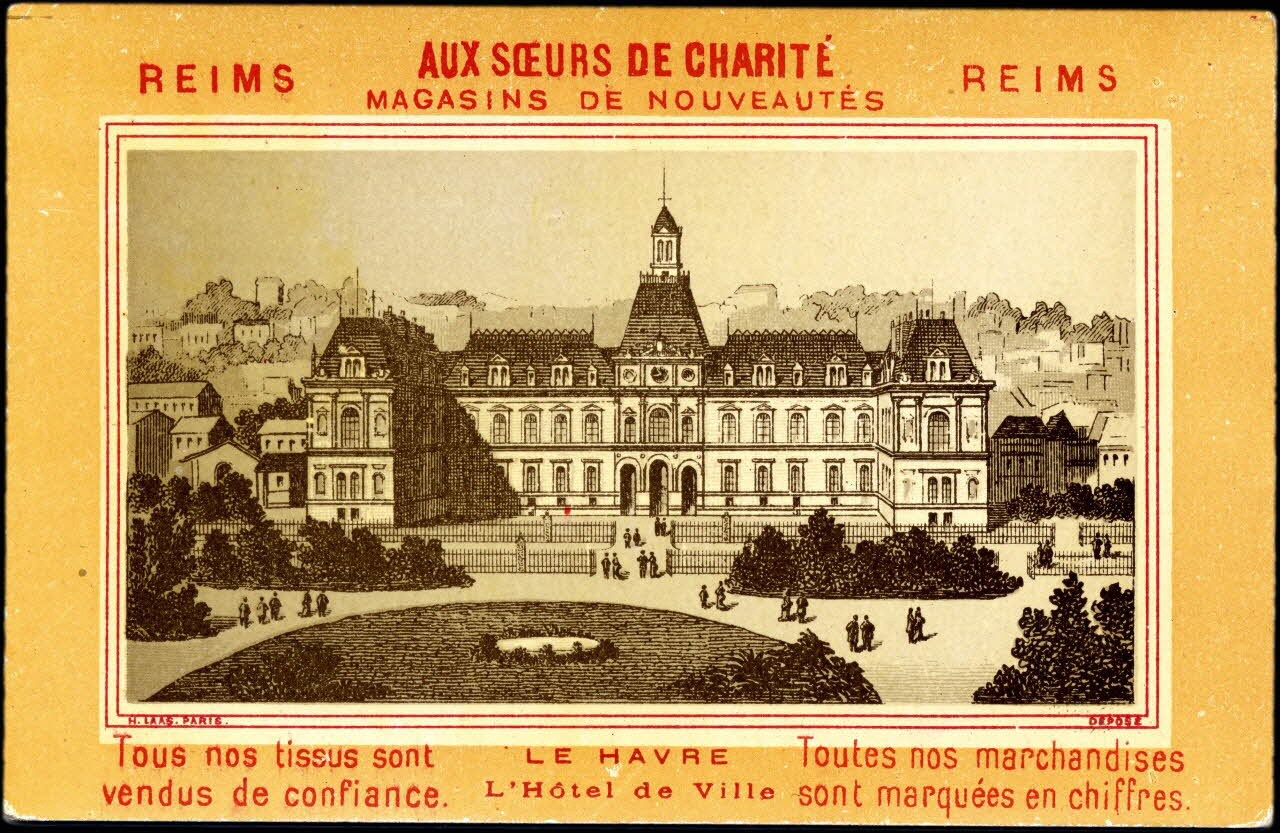 Imprimerie H. Laas carte réclame chromo Paris 1878-1905 1995.1.996.18 Photo