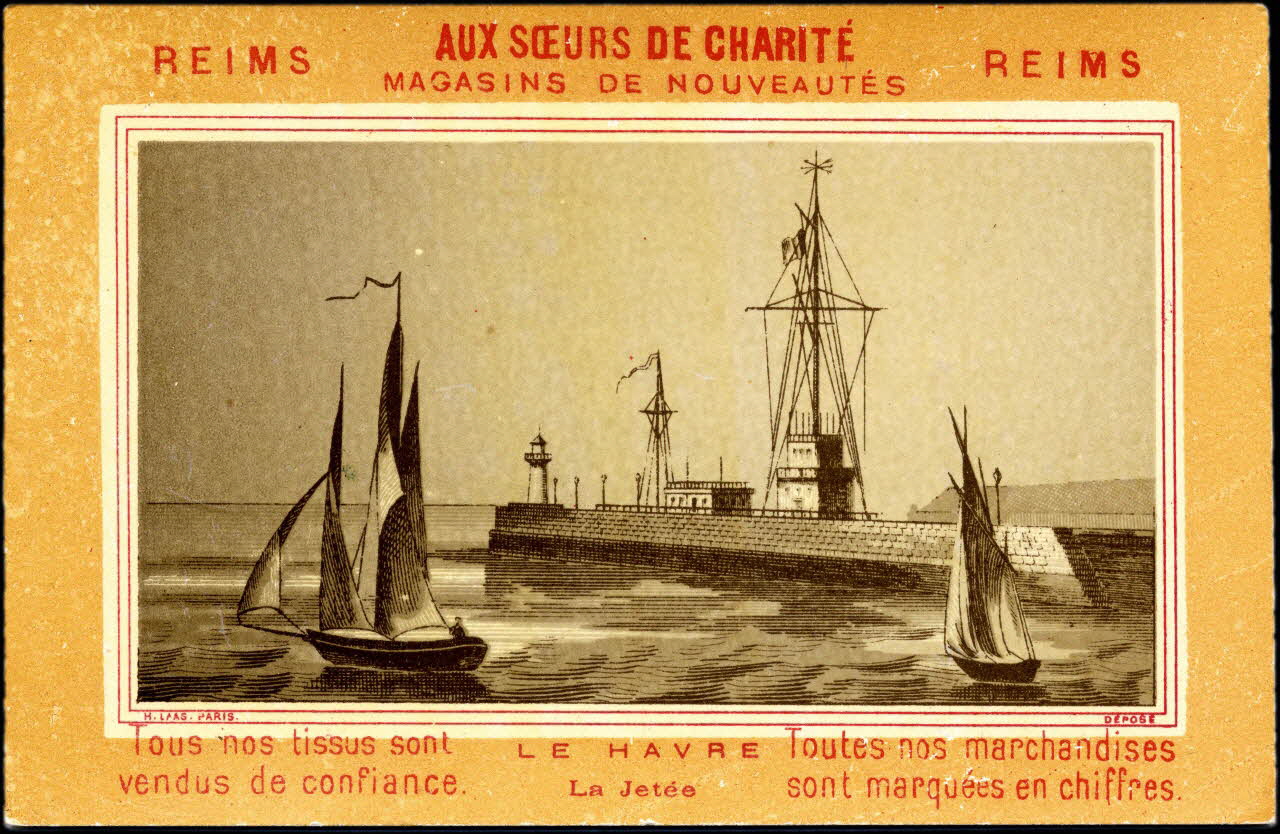 Imprimerie H. Laas carte réclame chromo Paris 1878-1905 1995.1.996.19 Photo