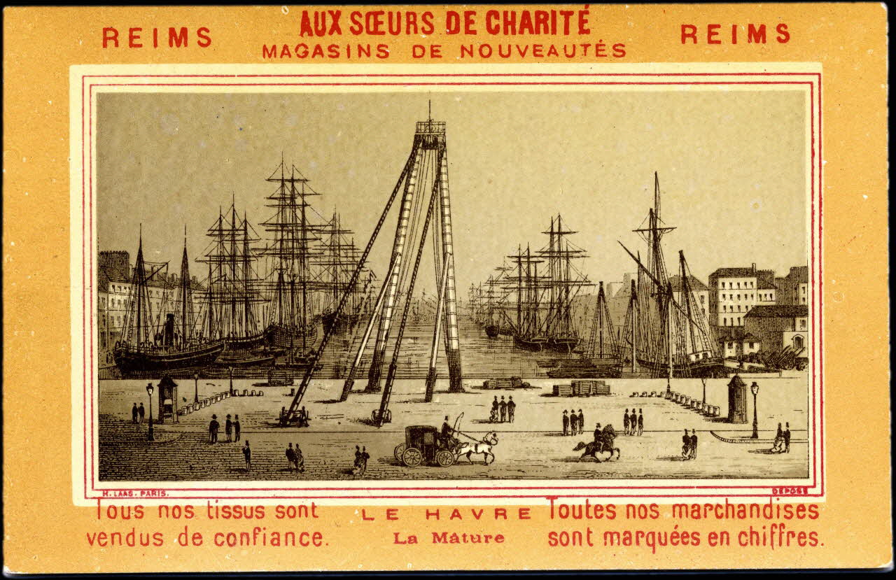Imprimerie H. Laas carte réclame chromo Paris 1878-1905 1995.1.996.20 Photo