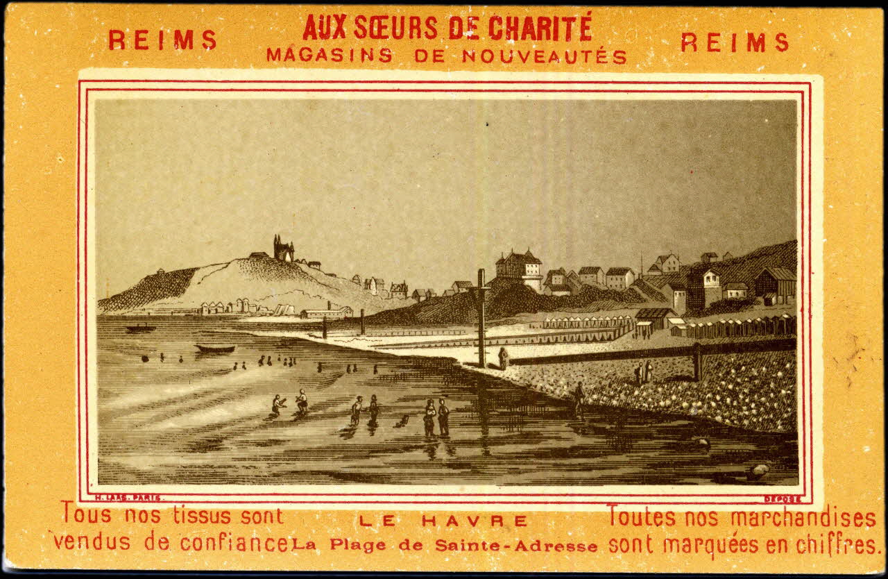 Imprimerie H. Laas carte réclame chromo Paris 1878-1905 1995.1.996.22 Photo