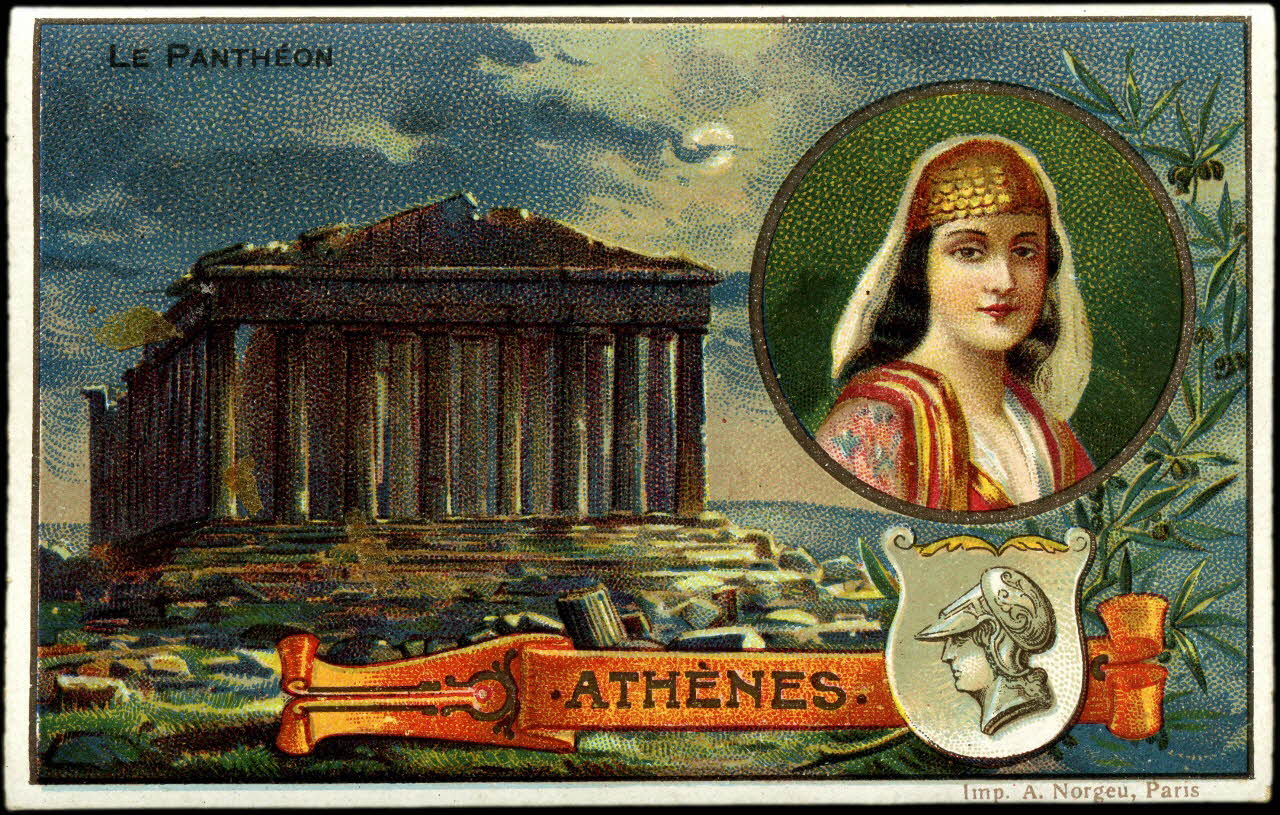 Bouillon-Rivoyre (éditeur), Norgeu A. carte réclame chromo Paris 1877-1893 1995.1.3073.1 Photo