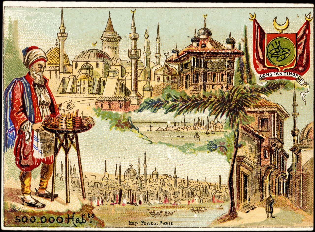 Ponsot Albert carte réclame chromo Paris 1870-1880 1996.40.1071.4 Photo