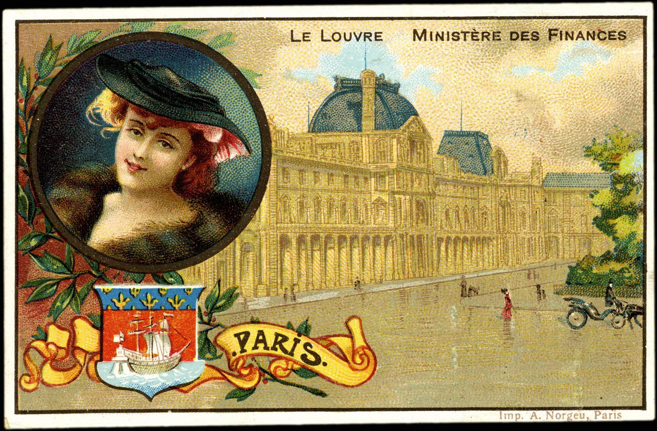 Bouillon-Rivoyre (éditeur), Norgeu A. carte réclame chromo Paris 1877-1893 1995.1.3073.7 Photo