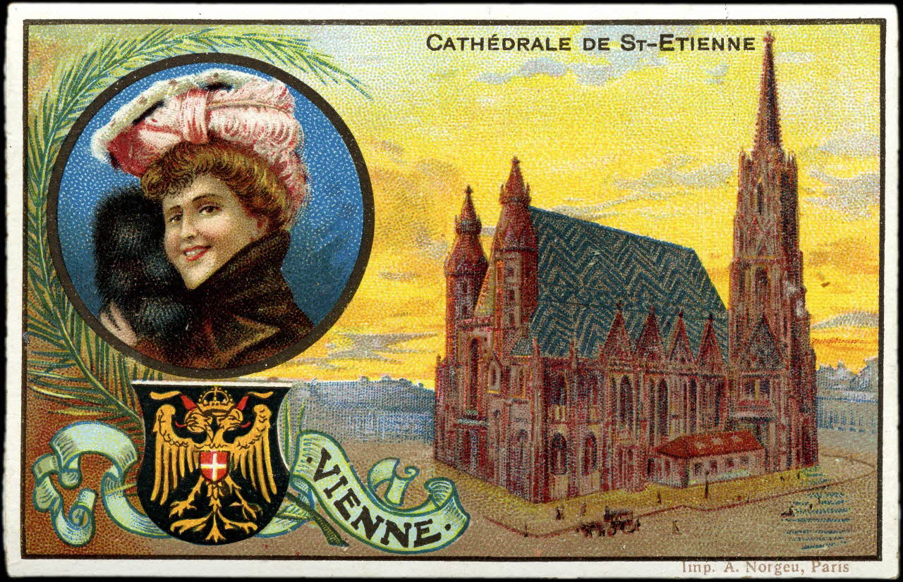 Bouillon-Rivoyre (éditeur), Norgeu A. carte réclame chromo Paris 1877-1893 1995.1.3073.10 Photo