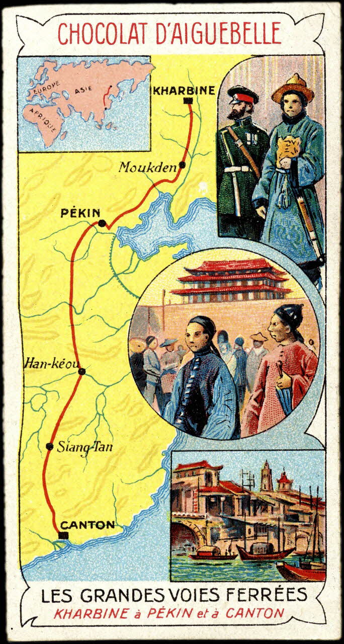 Edition de la Chocolaterie d'Aiguebelle carte réclame chromo 1900-1919 1996.40.395.6 Photo