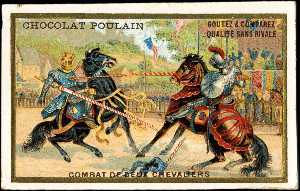 Imprimerie H. Laas ; Poulain carte réclame chromo Paris 1878-1905 1995.1.1117.2 Photo Mucem