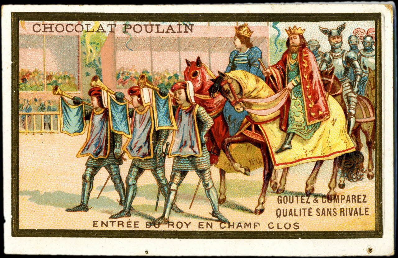 Imprimerie H. Laas ; Poulain carte réclame chromo Paris 1878-1905 1995.1.1117.3 Photo