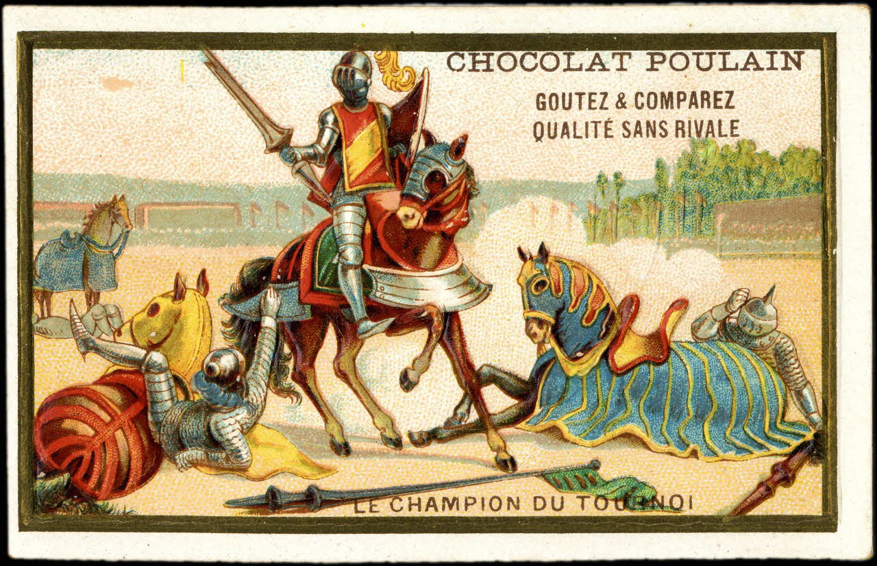 Imprimerie H. Laas ; Poulain carte réclame chromo Paris 1878-1905 1995.1.1117.5 Photo